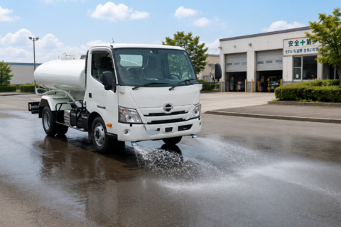 給水車や散布車とは何が違う？散水車の構造と現場で活躍する仕組みを徹底解説
