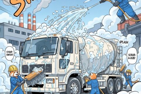 ミキサー車に洗車が必要な理由