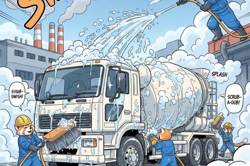 ミキサー車に洗車が必要な理由