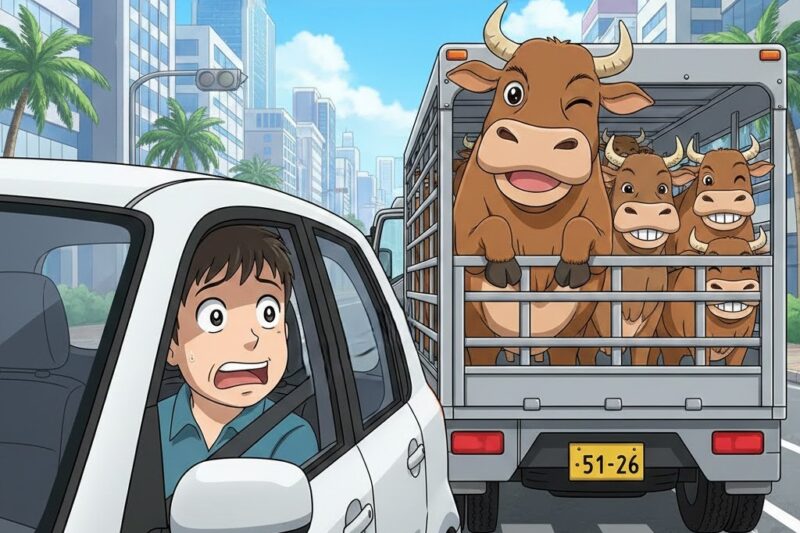 トラックから牛や豚！ 思わずじっと見てしまう家畜運搬車とは？