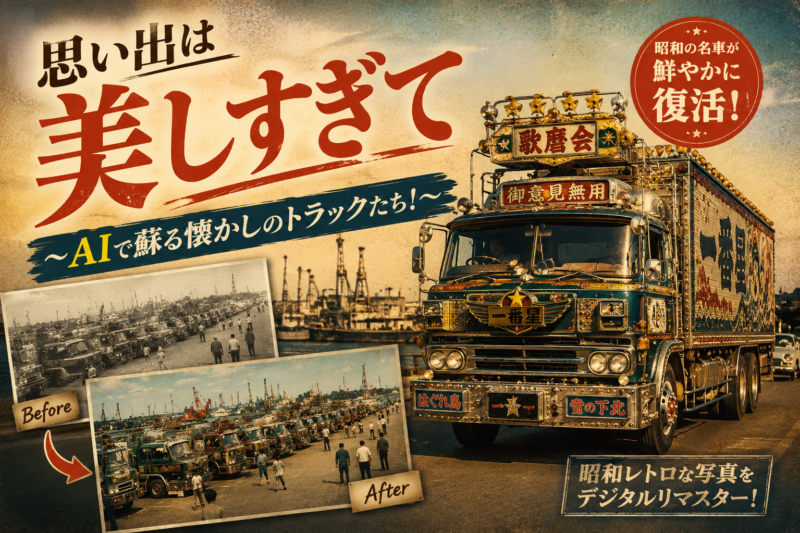 蘇る雄姿と思い出のトラックたち　