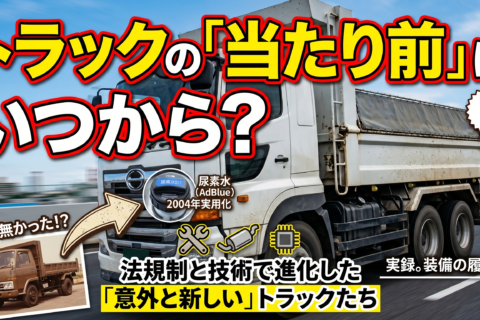 それっていつからあるんですか？　意外と最近トラック装備