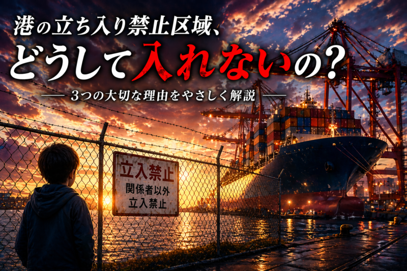 【港湾エリア】なぜそこのは入れないのか？　関係者以外立ち入り禁止の理由
