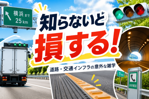 誰かに話してみたくなる道路の雑学あれこれ