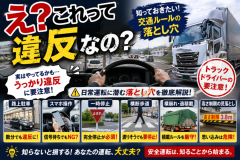 見落としがちな交通ルール。それって交通違反です。