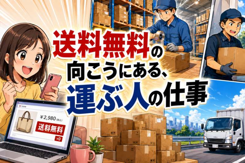 【送料無料の限界】本来、荷物が無料で運ばれることはない！便利さの裏に隠された物流コストと「運ぶ価値」を見つめる時代
