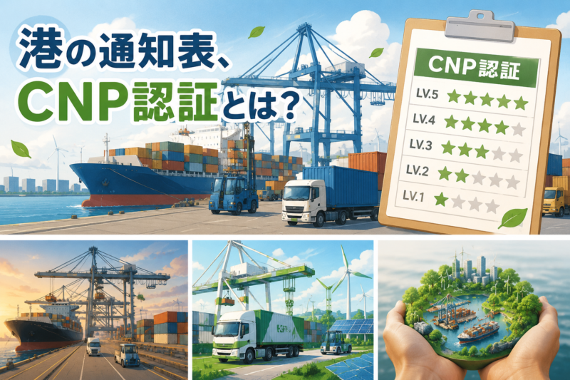 【港の脱炭素を見える化】なぜ名古屋港が全国初？国土交通省が始めた「CNP認証」というコンテナターミナルの新しい通知表