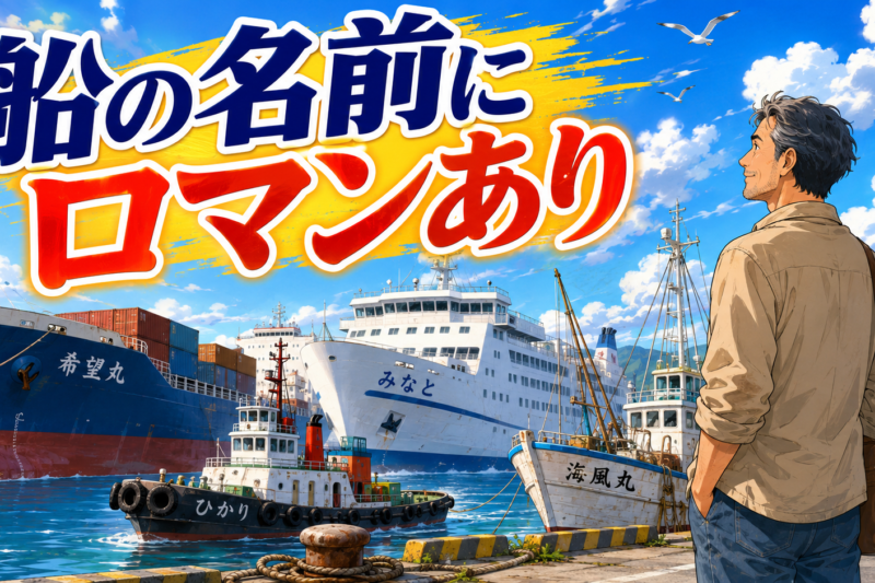 「なぜ日本の船には『〇〇丸』が多い？貨物船やタグボートの名前から、海の物流を支える人々の願いと現場のプライドを紐解く港の雑学。