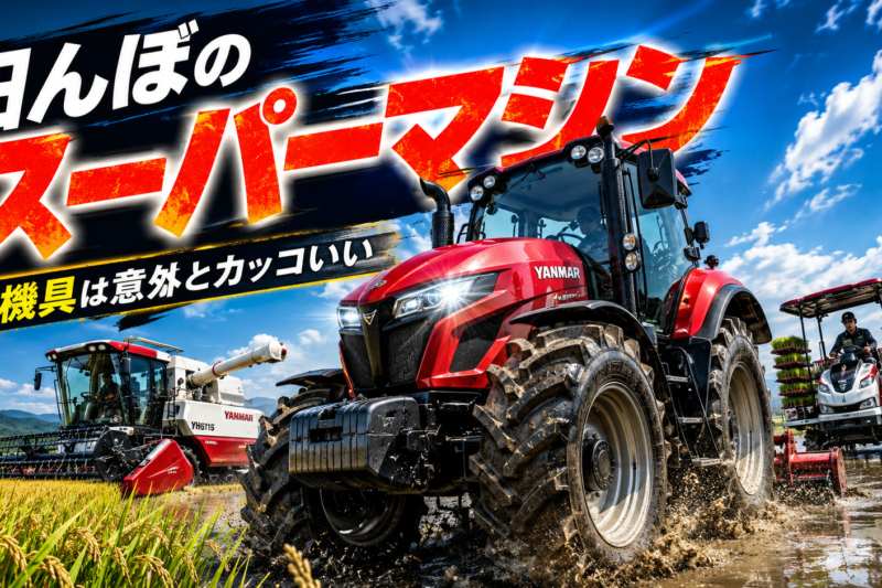 【ただの作業車じゃない】なぜ最近のトラクターはこんなにカッコいい？赤・青・緑のブランドカラーと「走る収穫工場」のメカニズム