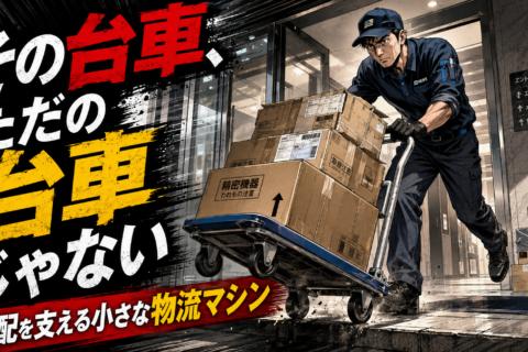 【ただの板車と侮るな】なぜプロの台車は崩れない？現役配達員が実践する「究極の積み方」と段差越えの神ワザ