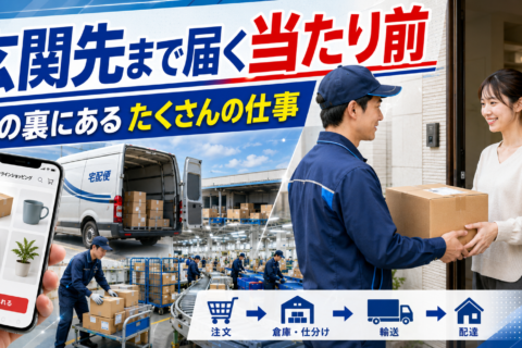 【玄関先まで届く奇跡】スマホでポチッた数秒の裏舞台。大量の段ボールを間違えず・遅らせず届ける宅配の超絶段取り