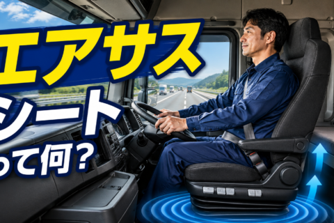 【ショート動画】大型トラックの快適装備！エアサスシートの仕組み