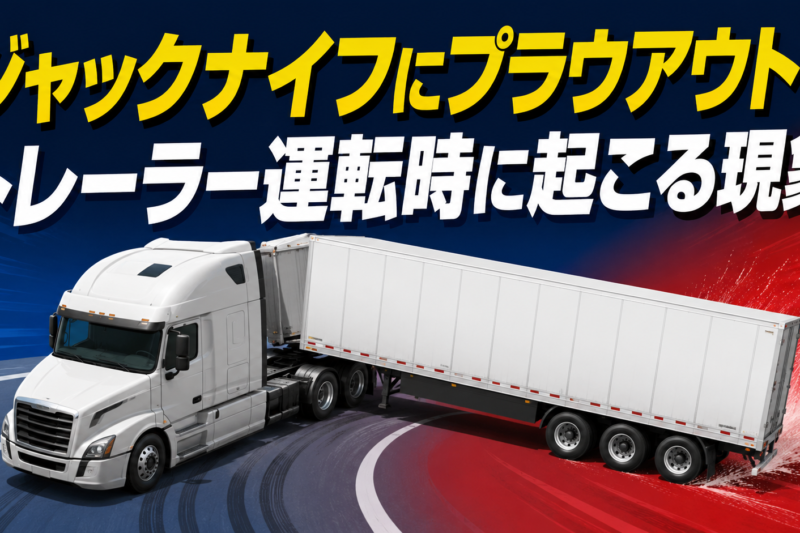 【ショート動画】トレーラーはなぜ折れ曲がる？ジャックナイフ現象の怖さ