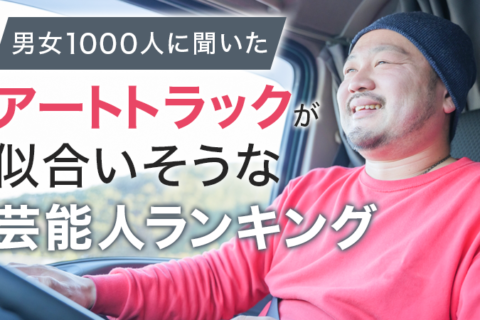 【デコトラから芸術へ】哀川翔・竹内力を抑えて1位になったのは？一般1000人が選ぶ「アートトラックが似合う芸能人」の意外な結果