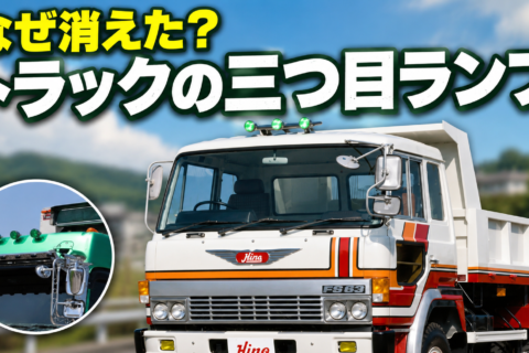 【ショート動画】トラック好きなら知ってる？緑の三つ目ランプの役割
