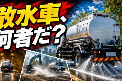 【ショート動画】水を撒くだけじゃない！散水車の意外な仕事と仕組み