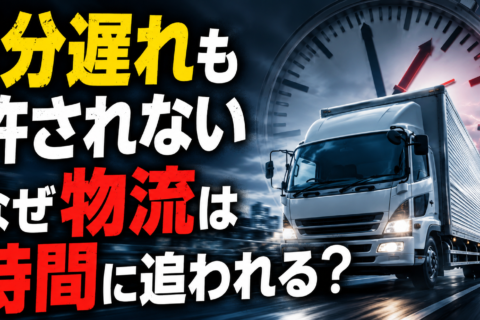 【1分遅れも許されない】なぜ物流の現場はこれほど時間に追われるのか？指定時間厳守の裏にある崩壊寸前の高精度システム
