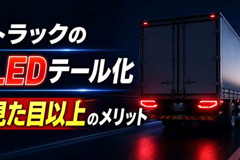 【電球交換の手間よさらば】トラックのLEDテール化は「見た目」で選ぶな！運行管理をラクにする意外なメリットの正体