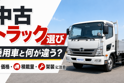 中古トラック選びは乗用車と何が違う？ 価格・積載量・架装で見る購入時の注意点