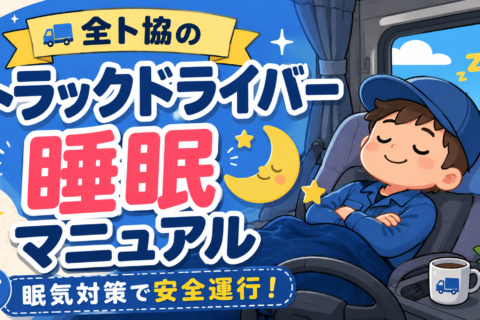 全ト協の「トラックドライバー睡眠マニュアル」とは？ 眠気対策と安全運行に役立つ実践ガイド