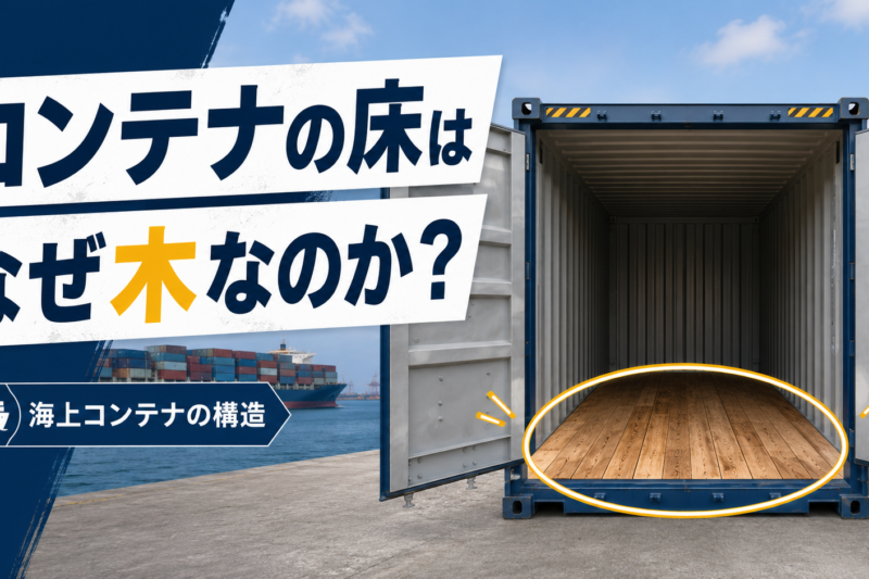 鉄の箱なのに、なぜ床だけ木なのか？ 海上コンテナに隠された合理性