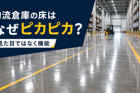 ワックスじゃない　物流倉庫の床がピカピカに見える本当の理由