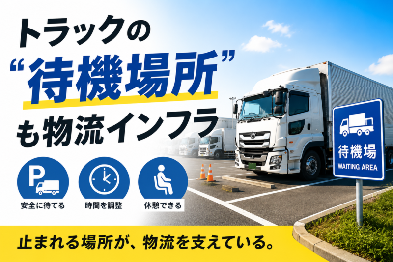 トラックは走るだけではない「待機場所」が物流を支える理由