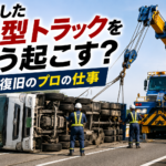 【画像】力任せでは起こせない。横転した大型トラック、事故復旧の舞台裏 〜 画像4
