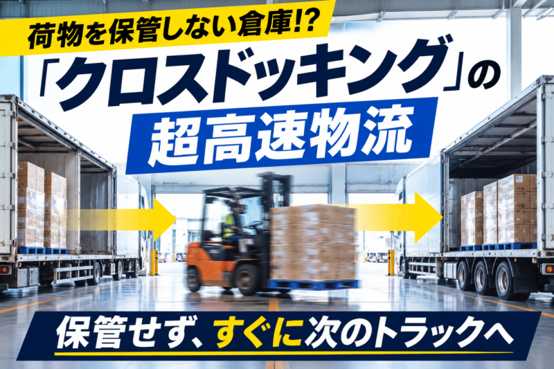 荷物を保管しない倉庫!? 「クロスドッキング」が実現する超高速物流