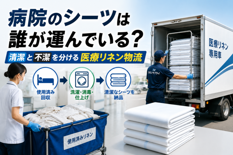 病院のシーツは誰が運んでいる？ 清潔と不潔を分ける医療リネン物流
