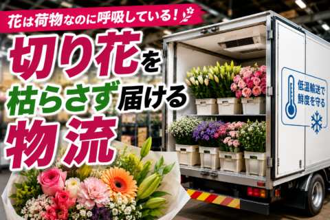 花は荷物になっても生きている。切り花を枯らさず届ける物流