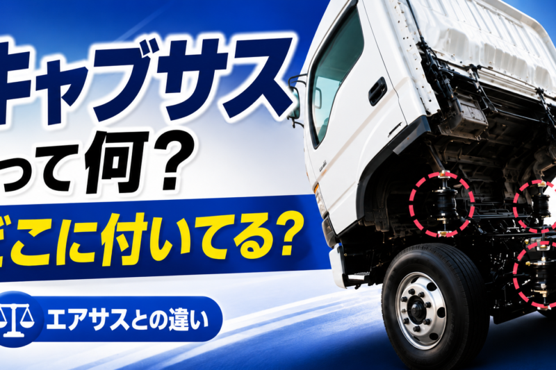 トラックの「キャブサス」はどこにある？　故障症状とエアサスとの違い