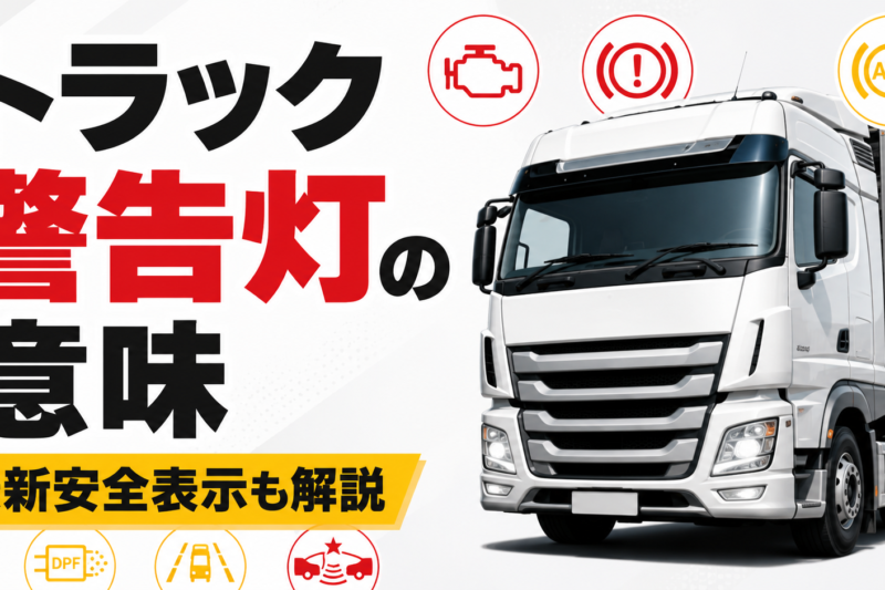 その警告灯、走って大丈夫？ トラックの「謎マーク」と最新安全表示を解説