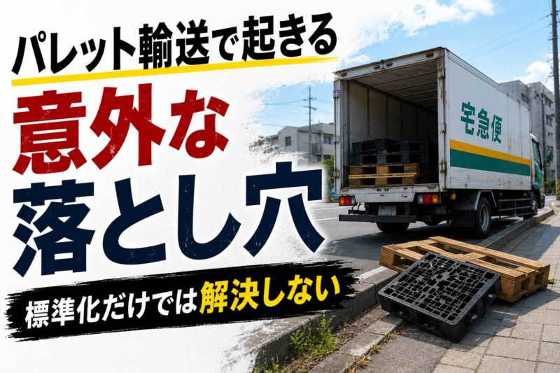 「パレットに載せるだけ」がなぜ難しい？物流現場が密かに抱える「意外な落とし穴」とは