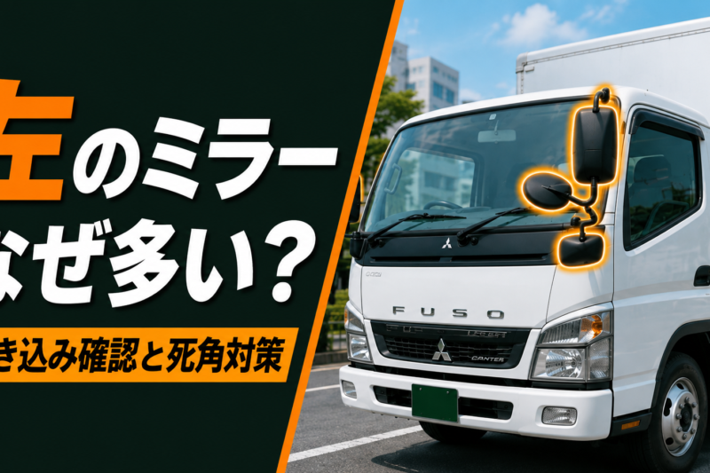 なぜトラックの左ミラーは多いのか？巻き込み事故を防ぐ「死角」との戦い