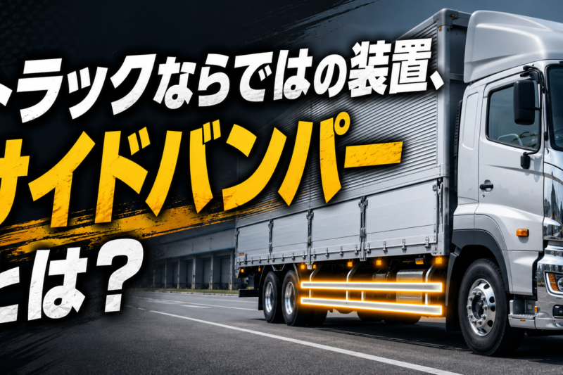 【ショート動画】なぜトラックの横にバンパーがある？巻き込み事故を防ぐ安全装置