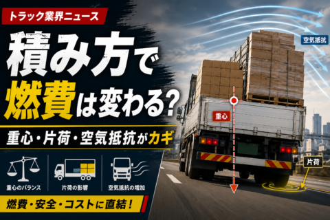 燃費はエンジンより荷台で決まる？トラックドライバーが知っておくべき「燃費の良い積み方」の極意