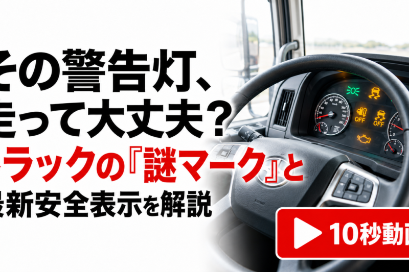 【動画】その警告灯、走って大丈夫？ トラックの「謎マーク」を解説