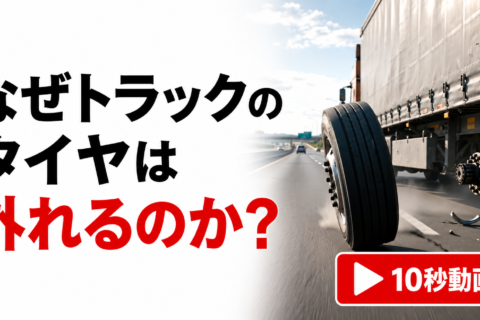 【ショート動画】なぜトラックのタイヤは外れる？ 脱輪につながるナットの緩み