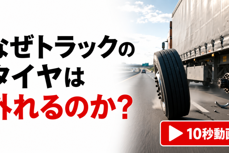 【ショート動画】なぜトラックのタイヤは外れる？ 脱輪につながるナットの緩み