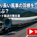 【画像】【ショート動画】道路より長い!? 巨大な風車の羽根はどうやって運ぶ？ 〜 画像1