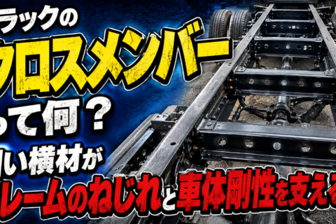 トラックのクロスメンバーは何を支えている？
