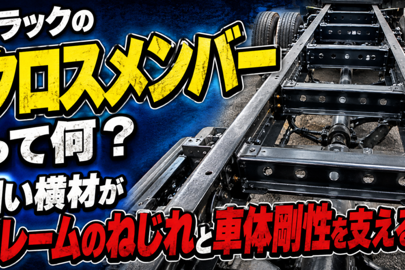 トラックのクロスメンバーは何を支えている？