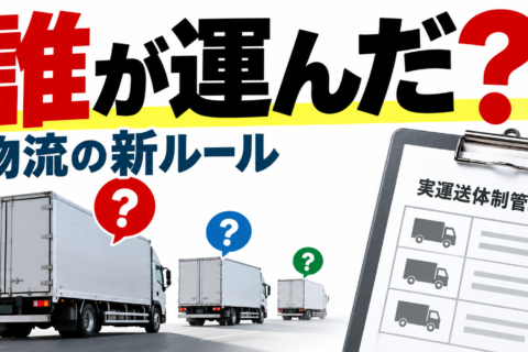 物流の多重下請けが見える？新管理簿とは