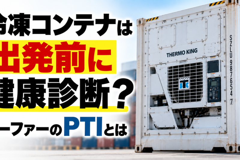 冷凍コンテナは出発前に「健康診断」！ リーファーコンテナのPTIとは？