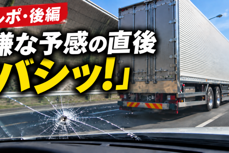 【ルポ　後編】ドラレコに飛び石が映ってもダメ？ 20万円の修理費を自己負担した結末