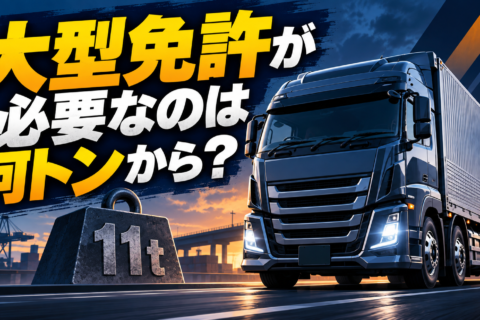 大型免許が必要なのは何トンから？