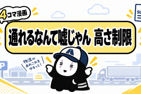 直前で気がつかないと大事故に　高さ制限