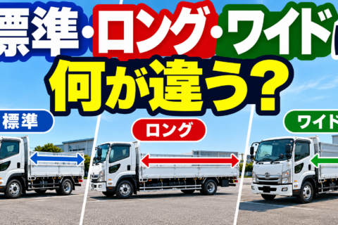 トラックの標準・ロング・ワイドは何が違う？
