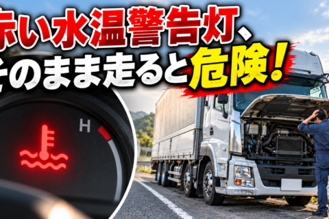 トラックの水温警告灯が点いたらどうする？